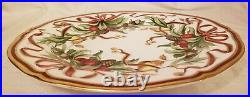 Mint Never Used Tiffany & Co White Holiday Ribbon Garland 10.25 Dinner Plate