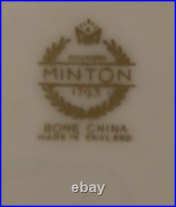 Minton China Plate Encrusted With Hand Raised 24 Carat Gold Paste