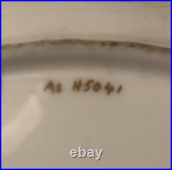 Minton China Plate Encrusted With Hand Raised 24 Carat Gold Paste