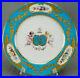 Minton-Hand-Painted-Cherubs-Armorial-Monogram-Turquoise-Floral-Gold-Plate-A-01-eszz