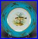 Minton-Hand-Painted-Goldfinch-Bird-White-Jewelled-Turquoise-Gold-Ribbon-Plate-01-ok