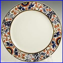 Mintons 11 Antique China Dinner Plates G6386 Cobalt Blue Red Gold Made England