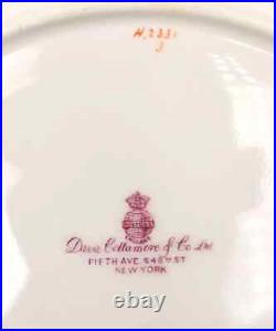 Mintons England Davis Collamore Cobalt Blue & Gold 9 Dinner plates 10.5 D