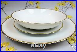Modern Rosenthal Classic Gold Trim DINNER SERVICE for 6. Plates cups bowls etc