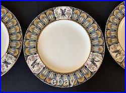 Morgan Belleek Sunray 10 5/8 Cabinet Plates (11) c. 1924-1929 John Wanamaker