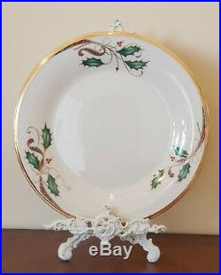 NEW Holiday Christmas Nouveau Gold Dinner Plate set of 8