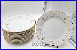 Noritake Courtney #6520 Japan White & Gold Scroll withGold Trim 59 Piece Set