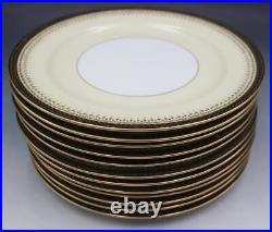 Noritake N1773 Pattern Set of 12 Dinner Plates 10.25 Gold Laurel Filigree