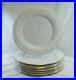 Oneida-Athena-Gold-Dinner-Plate-White-China-Majesticware-Embossed-Lot-of-7-C1112-01-tx