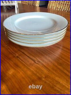Pier 1 Monno Bangladesh Dinner plate with Hand Painted Gold Trim