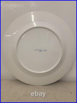 Pottery Barn Dinner Plates 10-1/4 White Gold Rim Set Of 17 Made in Japan