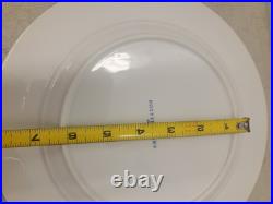 Pottery Barn Dinner Plates 10-1/4 White Gold Rim Set Of 17 Made in Japan