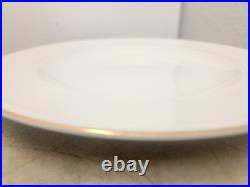 Pottery Barn Dinner Plates 10-1/4 White Gold Rim Set Of 17 Made in Japan