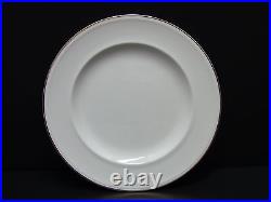 Pottery Barn Pb Gold Japan White Dinner Plates / Set Of 6 / Unused