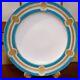 RARE-Antique-Minton-English-Fine-china-Turquoise-Gold-Lidded-26cm-Dinner-Plate-01-mmav