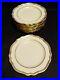 RARE-Copeland-Spode-for-TIFFANY-CO-Of-New-York-12-Ivory-Gold-Dinner-Plates-01-ds