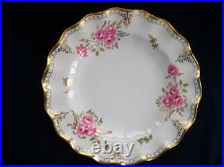 ROYAL CROWN DERBY ROYAL PINXTON ROSES A1155 (c. 1978) DINNER PLATE- EXCELLENT