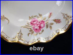 ROYAL CROWN DERBY ROYAL PINXTON ROSES A1155 (c. 1978) DINNER PLATE- EXCELLENT