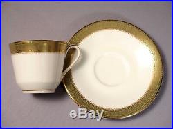 ROYAL DOULTON Belvedere FULL SET for 10 Dinner cups Plates H5001 England