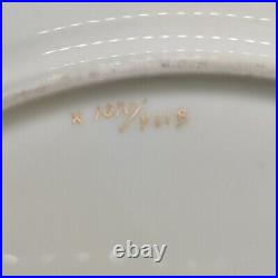Rare 2 Lenox 10.5 dinner plates, 24k design Marshall Fields &E. Keller &Son