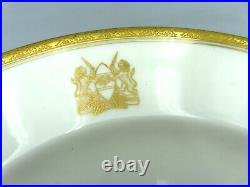 Rare Kenyan Armorial Porcelain Dinner Plate Kenya Ambassador Presidential Crest
