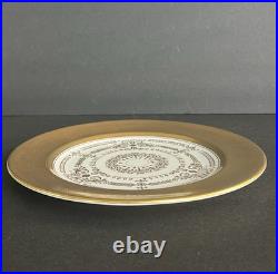Rare Vintage Shelley China 10 Plate Gold Filigree Pattern England C. 1910-1940 Rare Vintage Shelley China 10 Plate Gold Filigree Pattern England C. 1910-1940