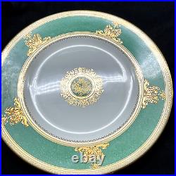 Rare Wedgwood Columbia Powder Green Dinner Plates #1057 12 Avail