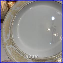 Rarity Wedgwood Gold Columbia 33.5Cm Platter Dinner Plate