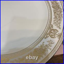 Rarity Wedgwood Gold Columbia 33.5Cm Platter Dinner Plate