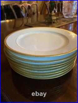 Richard Ginori (8) LINEAL Gold Encrusted 10 1/4 Dinner Plates ITALY