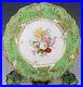 Ridgway-China-Green-Gold-Two-Hand-Painted-Decorative-Floral-Dinner-Plates-A-01-uws