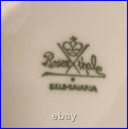 Rosenthal China Selb Bavaria 7 10 Dinner Plates Gold Rim Initial W