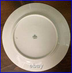 Rosenthal China Selb Bavaria 7 10 Dinner Plates Gold Rim Initial W