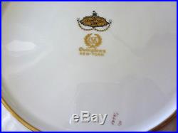 Rosenthal Continental Ivory Dinner Plate Set 8 Encrusted Gold Green Covingtons