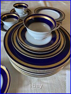 Rosenthal Eminence Cobalt / Blue Gold Five Pc Place Setting For Ten/50pcs