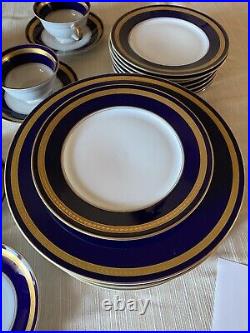 Rosenthal Eminence Cobalt / Blue Gold Five Pc Place Setting For Ten/50pcs