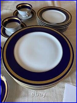 Rosenthal Eminence Cobalt / Blue Gold Five Pc Place Setting For Ten/50pcs