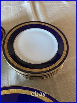 Rosenthal Eminence Cobalt / Blue Gold Five Pc Place Setting For Ten/50pcs