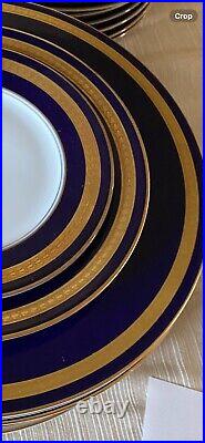 Rosenthal Eminence Cobalt / Blue Gold Five Pc Place Setting For Ten/50pcs