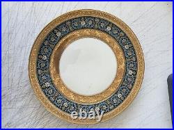 Rosenthal Ivory Bavaria Germany Gold Trim Dinner Plates 10.5 Unique Rare