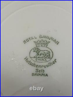 Royal Bavarian Hutschenreuther Selb Bavaria 10 3/4 Gold Encrusted Dinner Plate