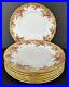 Royal-Chelsea-Golden-Rose-Dinner-Plates-10-3-8-Set-of-7-Heavy-Gold-01-lskn