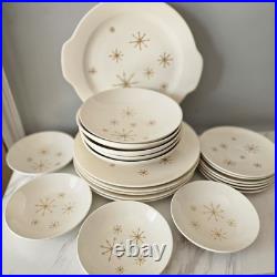 Royal China Starglow Dishes Mixed Lot Platter, Dinner Plates, Soup Bowls Etc