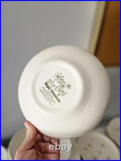 Royal China Starglow Dishes Mixed Lot Platter, Dinner Plates, Soup Bowls Etc