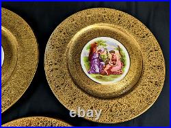 Royal China Warranted 22 KT Gold (set of 5) Dinner Plates #1