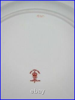 Royal Crown Derby China RED AVES-A357 Gold Accent Dinner Plate(s)Multiple Avail
