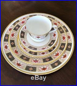 Royal Crown Derby DERBY BORDER 5 Piece Place Setting 1st Quality