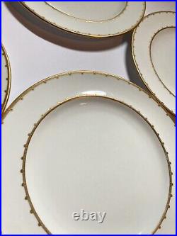 Royal Crown Derby Dinner Plates Gold Trimmed Burley & Co Chicago Made In England