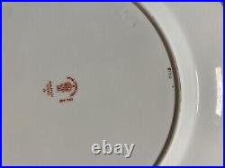 Royal Crown Derby Dinner Plates Gold Trimmed Burley & Co Chicago Made In England