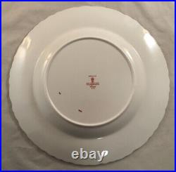 Royal Crown Derby Fine Bone China Vine Gold Pattern Set Of 10 Dinner Plates